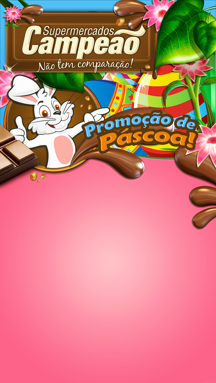 Encarte de produtos Páscoa – Supermercado Campeão